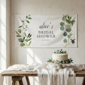 Bannière de Fête des mariées Eucalyptus vert