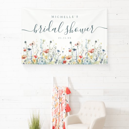 Bannière de Fête des mariées Fleur sauvage dynamiq (Insitu)