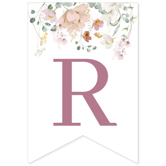 Bannière de Fête des mariées florale (Deuxième drapeau)