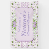 Bannière de Fête des mariées Rose Lavender (Vertical)
