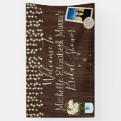 Bannière de Fête des mariées rustique (Vertical)