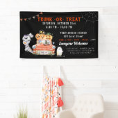 Bannière de fête moderne d'Halloween | Trunk Or Tr (En situation)