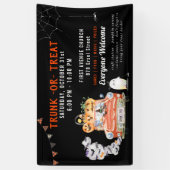 Bannière de fête moderne d'Halloween | Trunk Or Tr (Vertical)