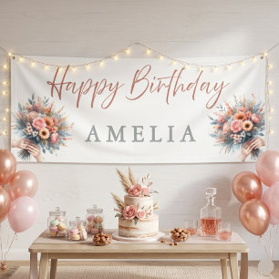 Bannière de fête personnalisée "Joyeux Anniversair