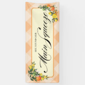 Bannière de fête prénuptiale orange (Vertical)