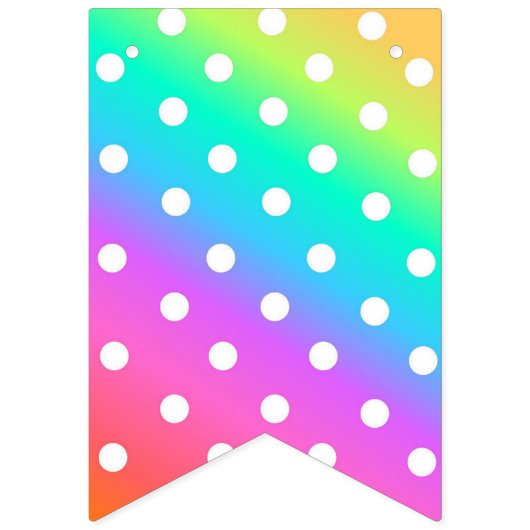 Bannière de fêtes/Arc-en-ciel et Pois (Deuxième drapeau)