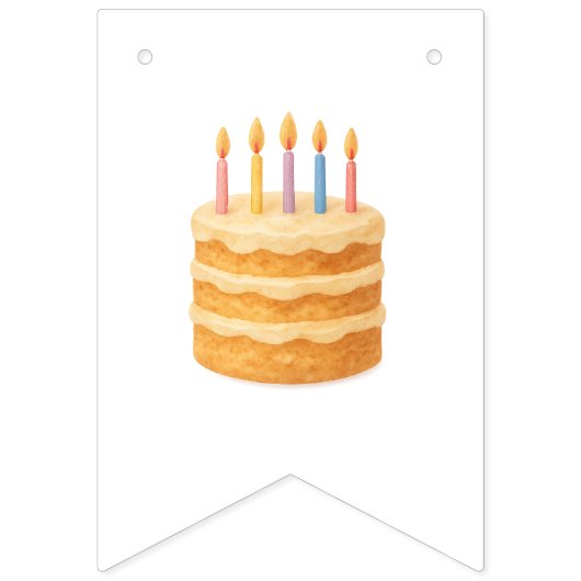 Bannière de fêtes avec une photo d'anniversaire (Deuxième drapeau)