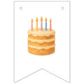 Bannière de fêtes avec une photo d'anniversaire (Premier drapeau)