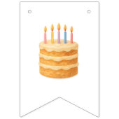 Bannière de fêtes avec une photo d'anniversaire (Troisième drapeau)