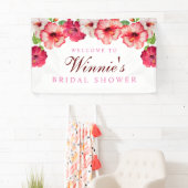 Bannière de Fêtes des mariées florales tropicales (En situation)