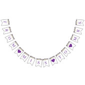 Bannière de Fêtes des mariées florales violettes (Tout)