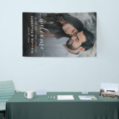 Bannière de fiançailles avec photo (Salon professionnel)