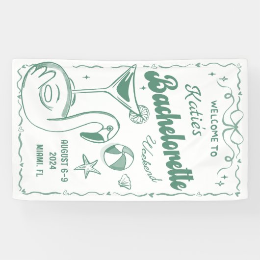 Bannière de fin de semaine de Dernier toast Beach (Horizontal)