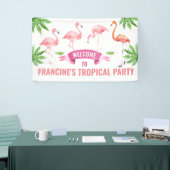 Bannière de Flamant rose tropical (Salon professionnel)
