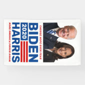Bannière de fond de campagne personnalisée Biden H (Horizontal)