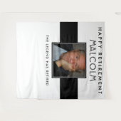 Bannière de fond de fête de retraite en tapisserie (Devant (Horizontal))