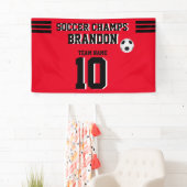 bannière de football fuchiablack joueur personnali (En situation)