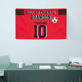 bannière de football fuchiablack joueur personnali (Salon professionnel)