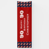 Bannière de football pour la 90e fête d'anniversai (Vertical)