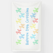 Bannière de franchissement de chiens de ballon (Vertical)