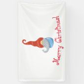 Bannière de gnome drôle de Noël – Festif (Vertical)