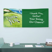 Bannière de golf Merci pour la partie de golf (Salon professionnel)