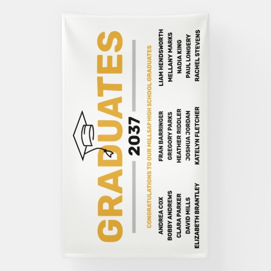 Bannière de Graduation au lycée de quartier (Verticale)