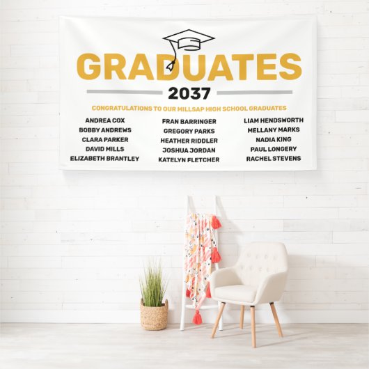 Bannière de Graduation au lycée de quartier (Insitu)