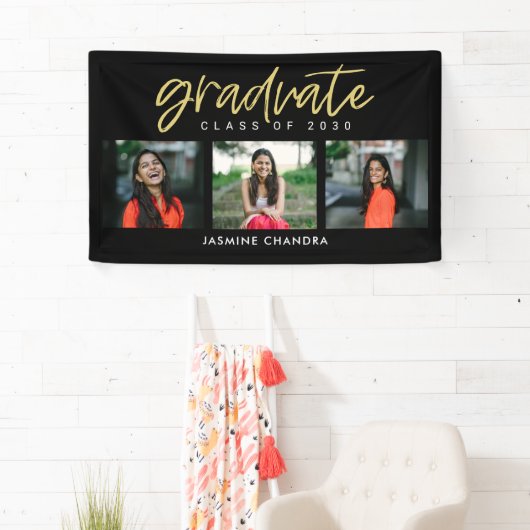 Bannière de graduation de couleur Cool (En situation)