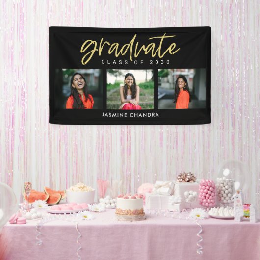 Bannière de graduation de couleur Cool (Fête)