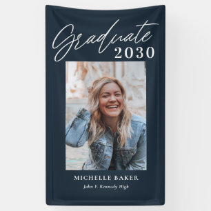 Bannière de graduation de couleur EDITABLE au char