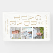 Bannière de graduation de couleur modifiable de ch (Horizontal)