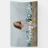 Bannière de graduation de couleur modifiable d'Out (Vertical)