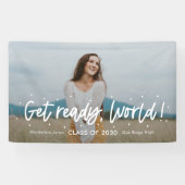 Bannière de graduation de couleur modifiable d'Out (Horizontal)