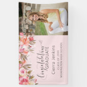 Bannière de graduation de la lumière à chaîne flor (Vertical)