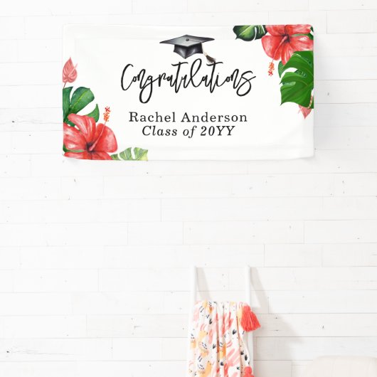 Bannière de graduation de la Monstère Tropicale Vi (Insitu)