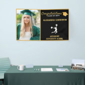 Bannière de graduation de pom-pom girl (Salon professionnel)