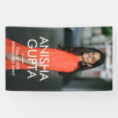 Bannière de graduation des couleurs de l'universit (Horizontal)