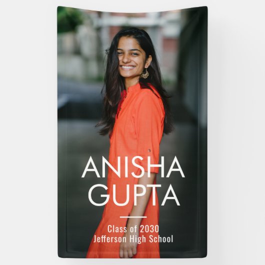 Bannière de graduation des couleurs de l'universit (Vertical)