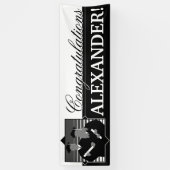 Bannière de graduation Félicitations personnalisab (Vertical)