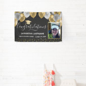 Bannière de graduation Gold et Silver Balloons (Insitu)