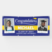 Bannière de graduation modifiable avec photos (Horizontal)