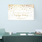 Bannière de graduation personnalisée Faux Gold Con (Salon professionnel)