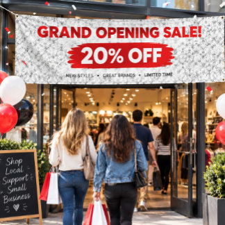 Bannière de grand ouverture | Enseigne commerciale