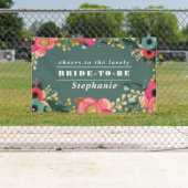 Bannière de grande Fête des mariées Turquoise rose (En situation)