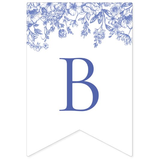 Bannière de guirlande de fête prénuptiale florale  (Deuxième drapeau)