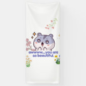 Bannière de hamster à l'esthétique mignonne (Vertical)