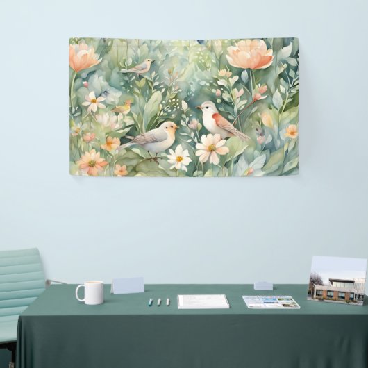 Bannière de jardin fleuri (Salon professionnel)