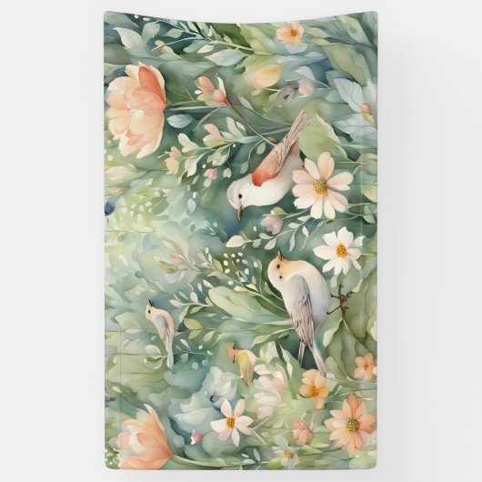 Bannière de jardin fleuri (Vertical)