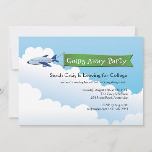 Bannière de Jetliner sur invitation de la fête